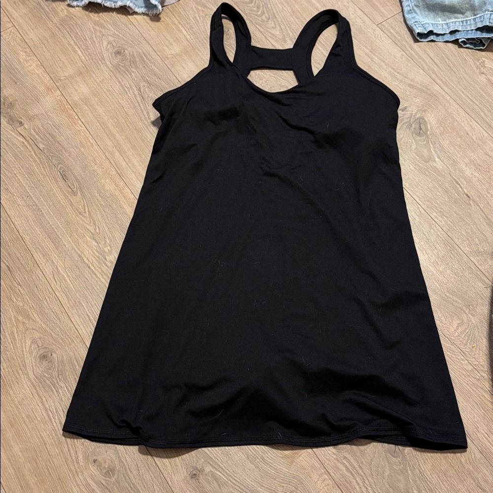 Time and Tru Black Racerback Tank Dress